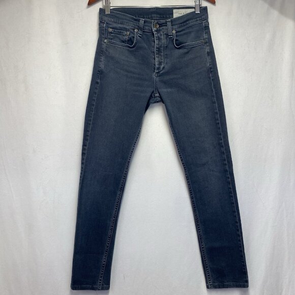 rag & bone Other - Rag & Bone New York Fit 2 Slim Leg Button Fly Denim Jeans Men Sz 30 Washed Black